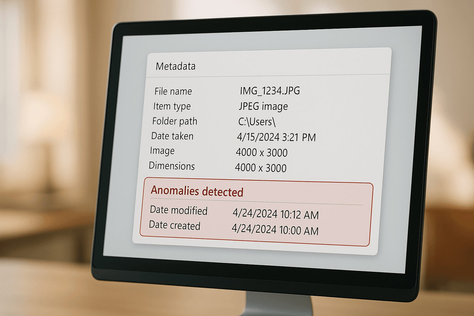 How AI Detects Metadata Tampering in Images