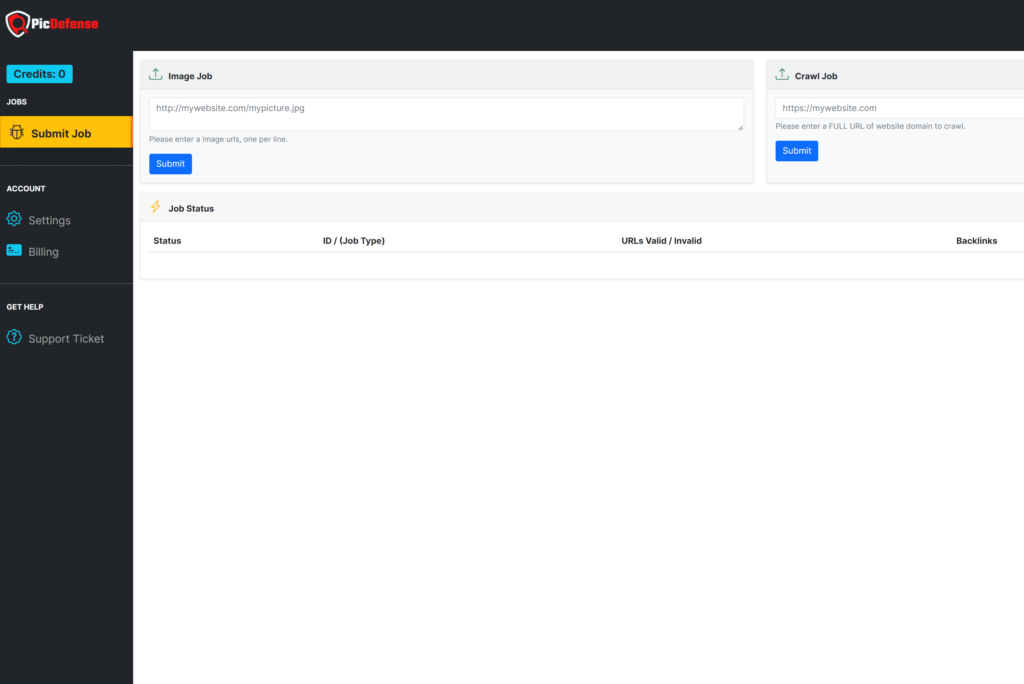 Image Copyright Checker Tool PicDefense.io
